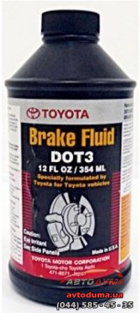 TOYOTA Brake Fluid DOT 3, 0.354л