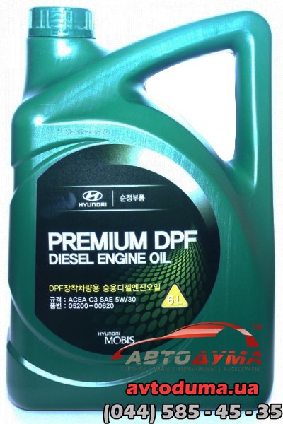 Hyundai Premium DPF Diesel 5W-30, 6л