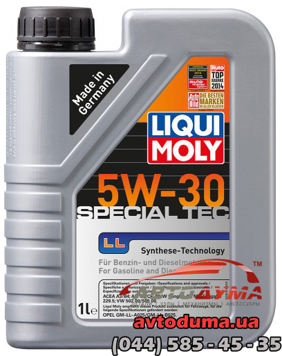 Liqui Moly Special Tec LL 5W-30, 1л