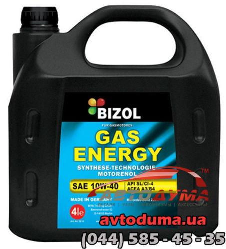 Bizol Gas Energy 10W-40, 4л
