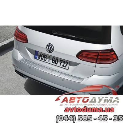 Накладка защитная на задний бампер проема багажного отсека для VW Golf 7 GP 5G9061195A Накладка защитная на задний бампер проема багажного отсека для VW Golf 7 GP 5G9061195A