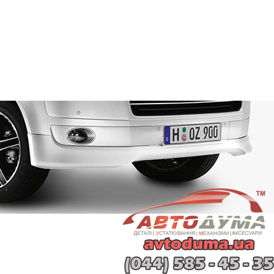 Обвес (юбка) переднего бампера для Volkswagen T5 GP (Multivan, California) 7E5071609GRU Обвес (юбка) переднего бампера для Volkswagen T5 GP (Multivan, California) 7E5071609GRU
