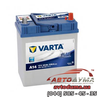 Аккумулятор VARTA Blue Dynamic 6 СТ-40-R 540126033
