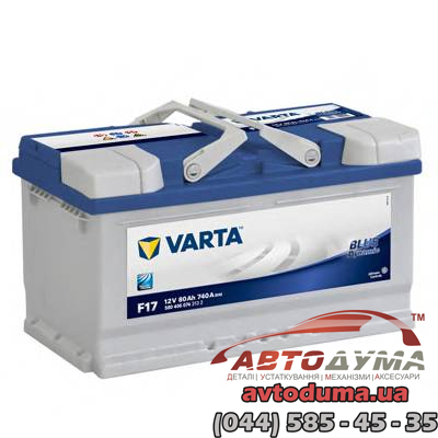 Аккумулятор VARTA Blue Dynamic 6 СТ-80-R 580406074bd