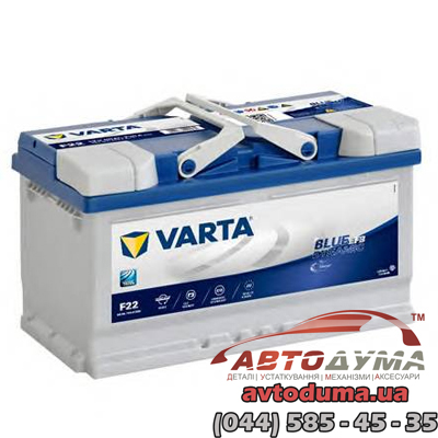 Аккумулятор VARTA Blue Dynamic 6 СТ-80-R 580500073d842