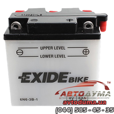 Мото аккумулятор EXIDE Bike 6n63b1
