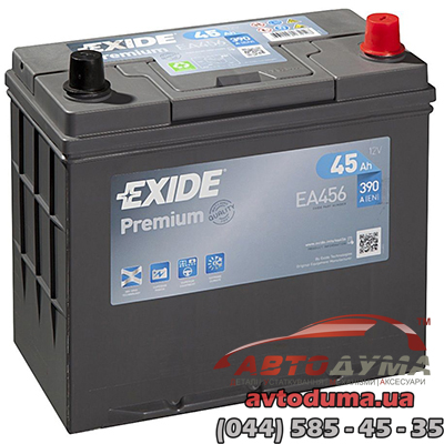 Аккумулятор EXIDE Premium 6 СТ-45-R ea456