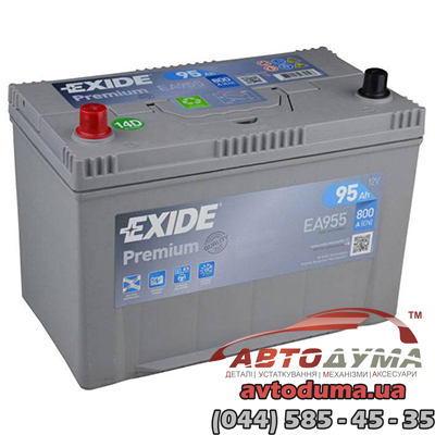Аккумулятор EXIDE Premium 6 СТ-95-L ea955