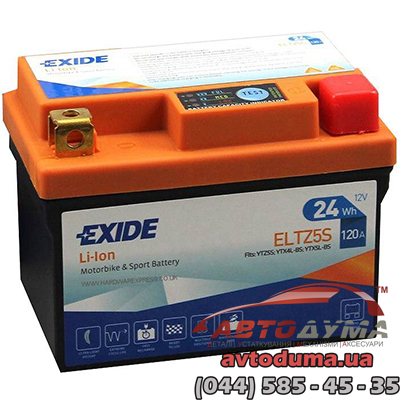 Аккумулятор EXIDE Li-Ion 6 СТ-2-R eltz5s
