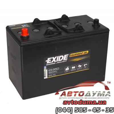 Аккумулятор EXIDE Equipment Gel 6 СТ-85-L es950