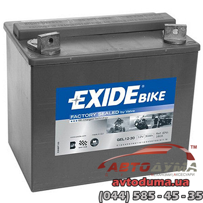 Мото аккумулятор EXIDE Bike gel1230