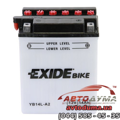 Мото аккумулятор EXIDE Bike yb14a2
