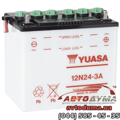 Аккумулятор YUASA 6 СТ--R 12n243a
