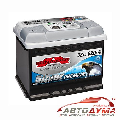 Аккумулятор SZNAJDER Silver Premium 6 СТ-62-L 56236