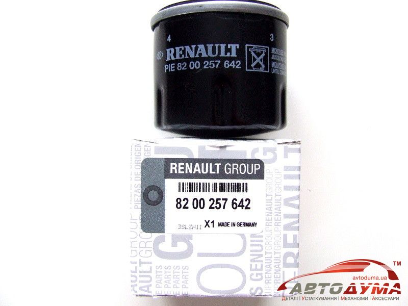 Renault (Original) 8200257642 - Масляный фильтр на Рено Логан 2  Дачиа Логан 2  Сандеро 2 1.2i 16V