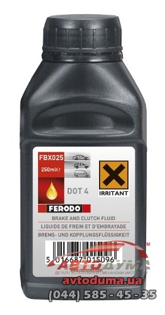 Ferodo High Performance Road Brake Fluid DOT 4, 0.25л
