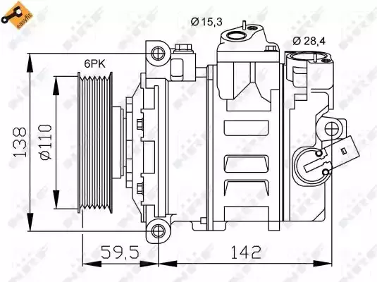 NRF 32146 Компрессор кондиционера NRF 32146 Компрессор кондиционера