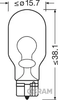 OSRAM 921 Лампа W16W 12V 16W W2.1x9.5d