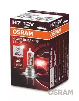 OSRAM 64210NBS Лампа Osram Night Breaker Silver +100% H7 12V 55W PX26D (картонна упаковка)
