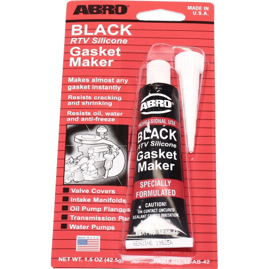 Формирователь прокладок ABRO Gasket Maker (USA) черный 12AB42