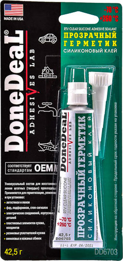 Герметик DoneDeal Adhesive Sealant прозрачный DD6703