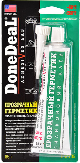 Герметик DoneDeal Adhesive Sealant прозрачный DD6705