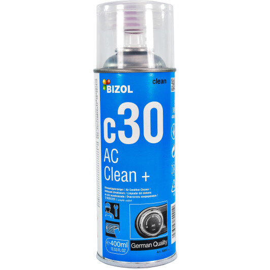 Очиститель кондиционера Bizol AC Clean+ c30 пена B80001 Очиститель кондиционера Bizol AC Clean+ c30 пена B80001