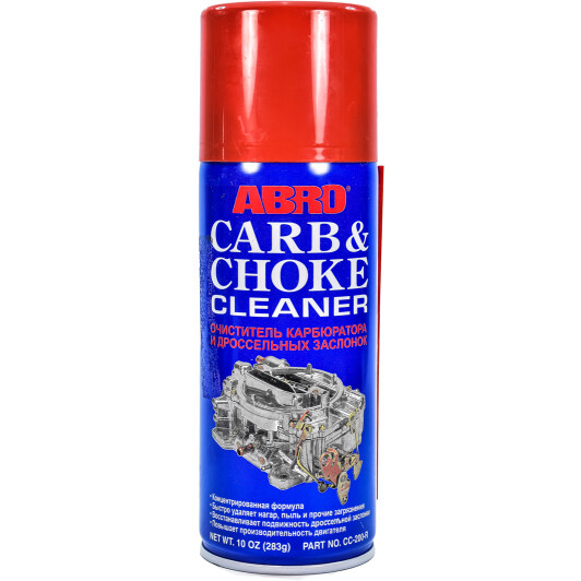Очиститель карбюратора ABRO Carb & Choke Cleaner CC-200-R 283 мл Очиститель карбюратора ABRO Carb & Choke Cleaner CC-200-R 283 мл