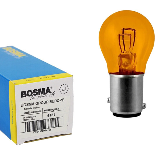 Автолампы Bosma 4131 P21/5W BAY15d 5 W 21 W оранжевая Автолампы Bosma 4131 P21/5W BAY15d 5 W 21 W оранжевая