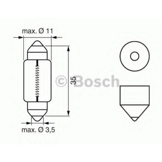Автолампы Bosch 1987302211 Pure Light C5W SV8,5-8 5 W