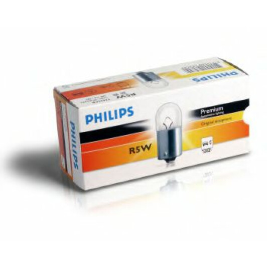 Автолампы Philips 12821CP Vision R5W BA15s 5 W прозрачная
