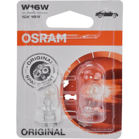 Автолампы Osram 92102B Original W16W W2,1x9,5d 16 W прозрачная