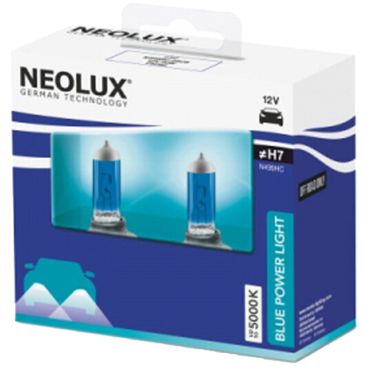 Автолампы Neolux N499HC-SCB Blue Power Light H7 PX26d 80 W темно-голубая