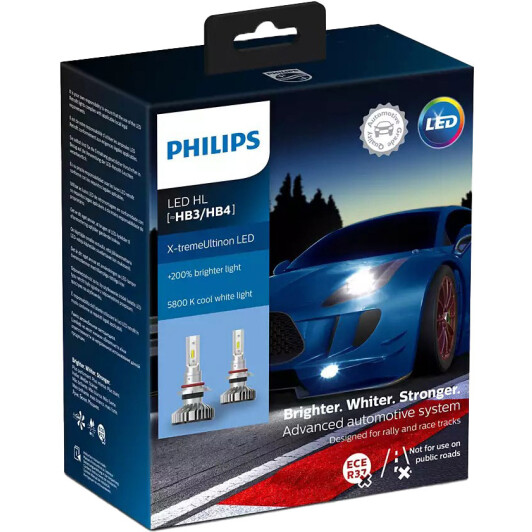Автолампы Philips 11005XUWX2 X-tremeUltinon LED HB3 / HB4 P20d/P22d 25 W