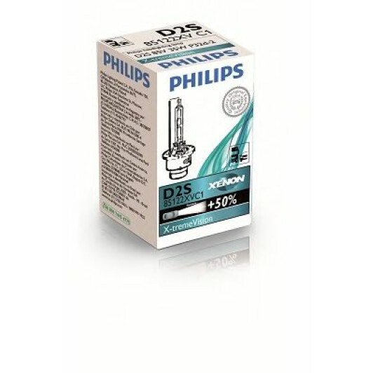 Автолампы Philips 85122XVC1 X-tremeVision D2S P32d-2 35 W прозрачная