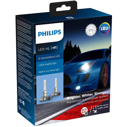 Автолампы Philips 11258XUX2 X-tremeUltinon LED H1 P14,5s 20 W