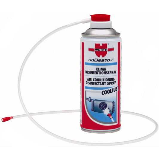 Очиститель кондиционера Würth Air Conditioning Disinfectant Spray спрей 89376410 Очиститель кондиционера Würth Air Conditioning Disinfectant Spray спрей 89376410