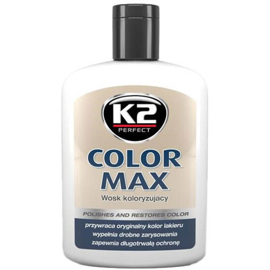 Цветной полироль для кузова K2 Color Max (White) K020BI
