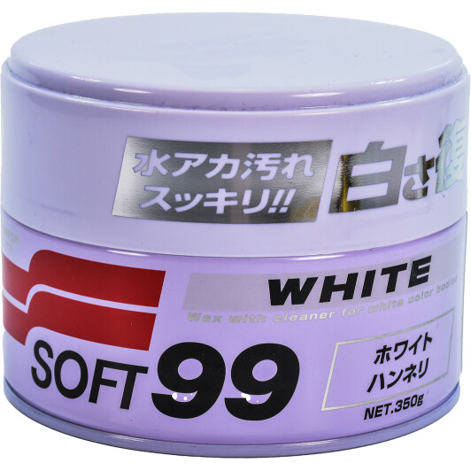 Цветной полироль для кузова SOFT99 White Super Wax 00020