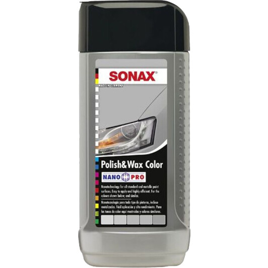 Цветной полироль для кузова Sonax Polish & Wax Color NanoPro 296341