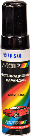 Реставрационный карандаш Motip металлик SKO 9910 Чёрный Skoda Реставрационный карандаш Motip металлик SKO 9910 Чёрный Skoda