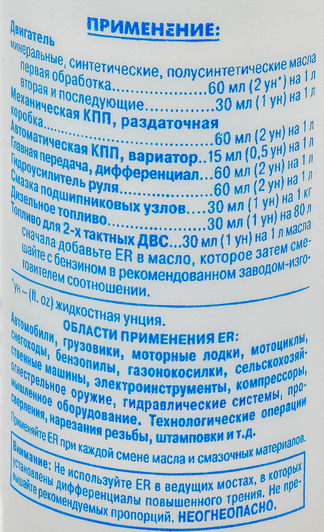Присадка Energy Release Антифрикционный кондиционер металла ER8P007RU