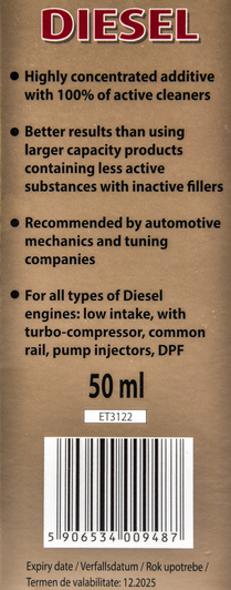 Присадка K2 Turbo Diesel ET3122