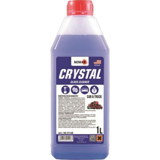 Очиститель Nowax Crystal Glass Cleaner NX01146 1000 мл Очиститель Nowax Crystal Glass Cleaner NX01146 1000 мл