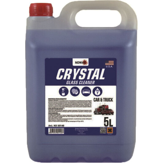 Очиститель Nowax Crystal Glass Cleaner NX05140 5000 мл Очиститель Nowax Crystal Glass Cleaner NX05140 5000 мл