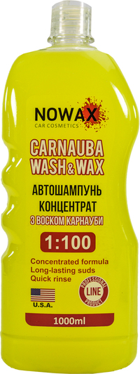 Концентрат автошампуня Nowax Carnauba Wash&Wax воск NX01100