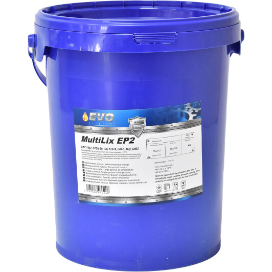 Смазка EVO MultiLiX EP2 литиевая GREASEMULTXEP218KG