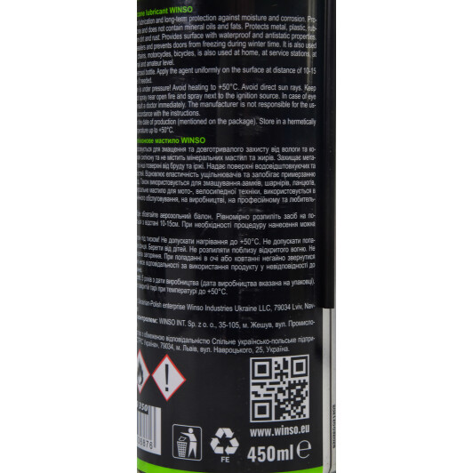 Смазка Winso Professional Silicone Lubricant 820350