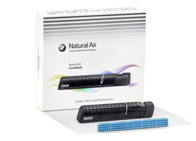 Базовый комплект освежителя воздуха в салоне BMW Lavablack Starter Kit Natural Air Car Freshener Sparkling Raindrops, артикул 83125A07EC3