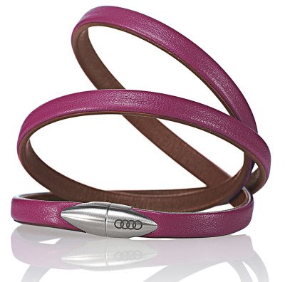 Двухцветный женский кожаный браслет Audi Women’s leather bracelet 3291100900
